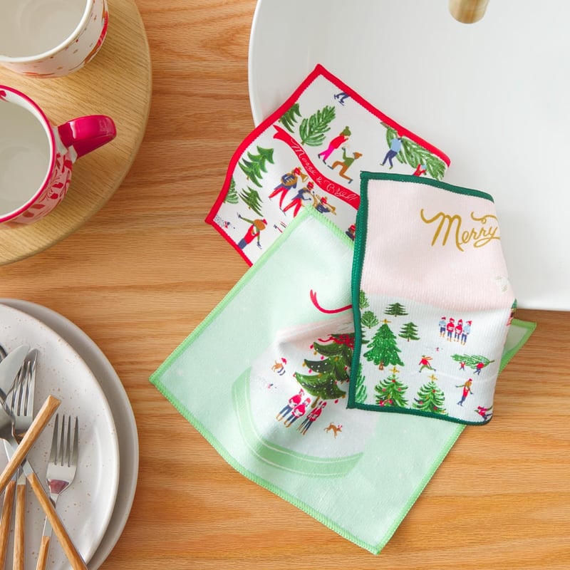 Merry & Bright Adeline Microfibre Washcloths Pack of 3