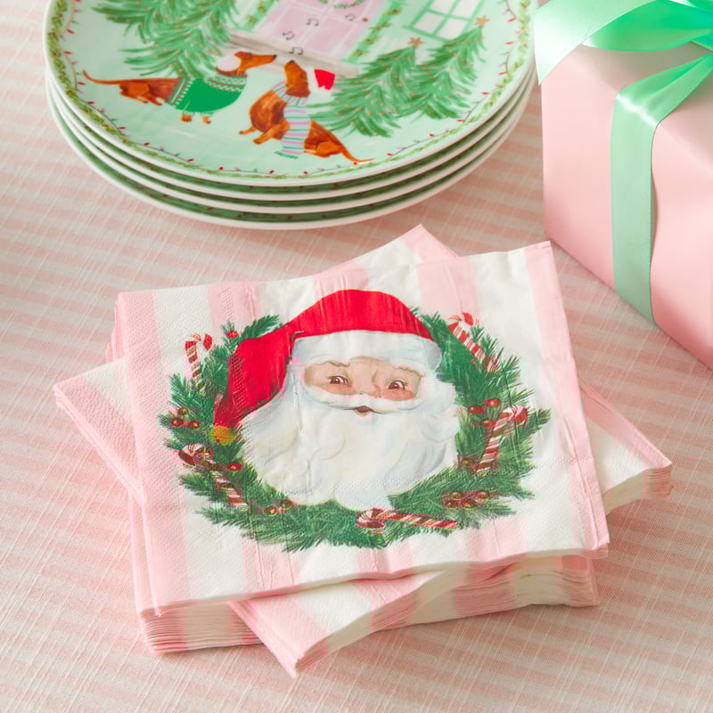 Festive Santa Paper Napkin Pack of 40