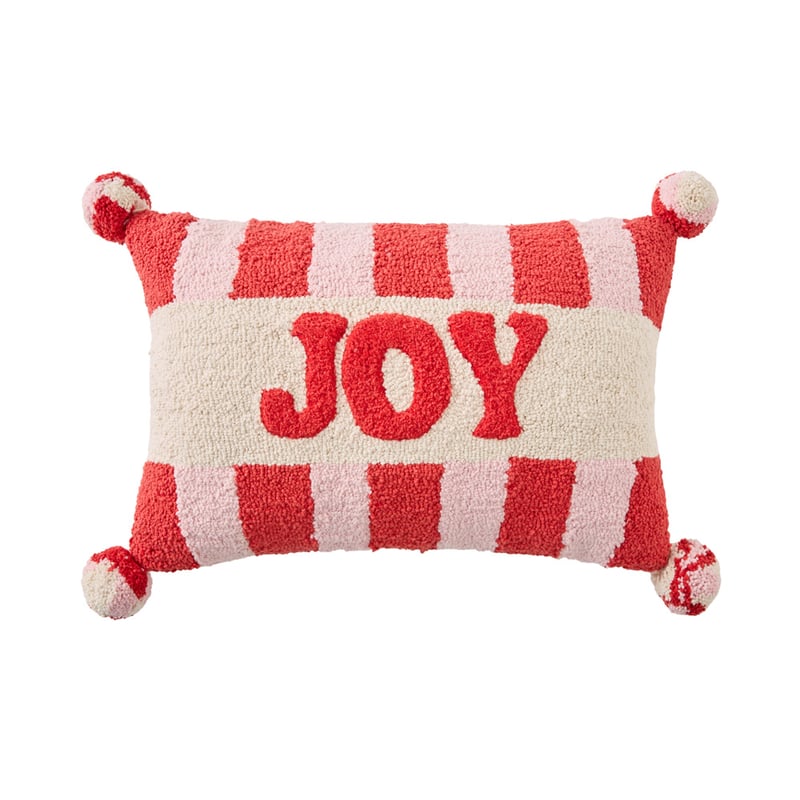 Festive Joy Text Cushion