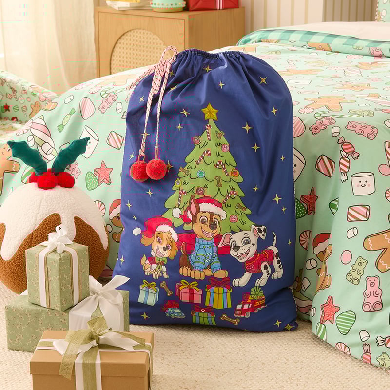 Paramount Paw Patrol Festive Pups Santa Sack