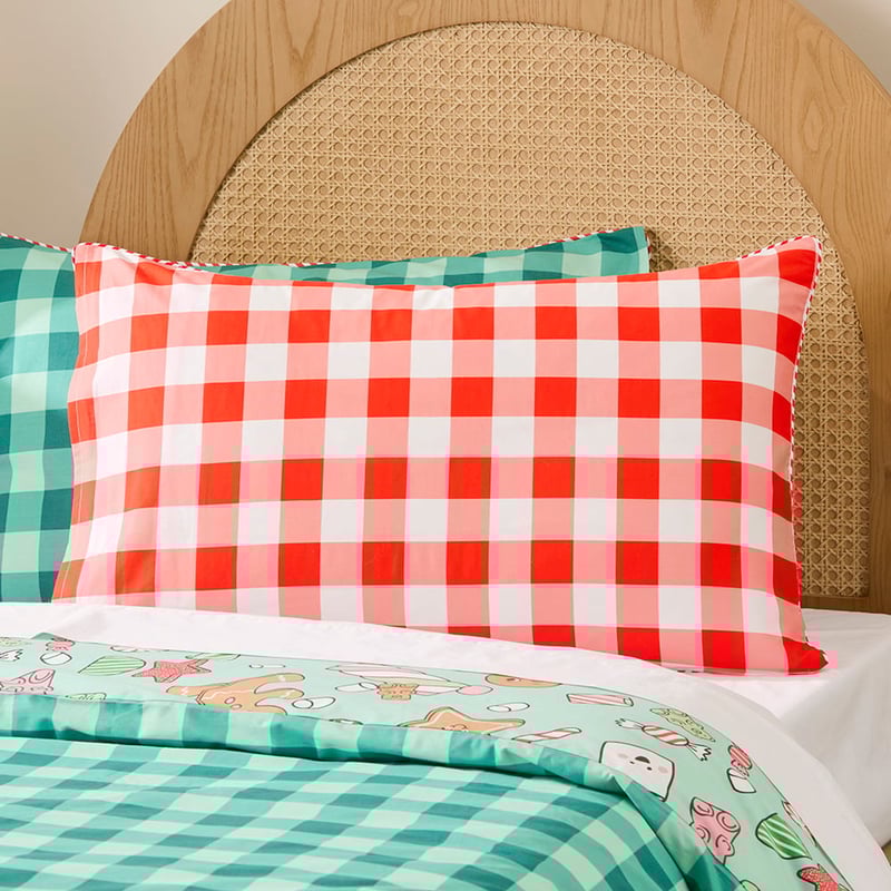 Christmas Roar-Some Christmas Text Pillowcase