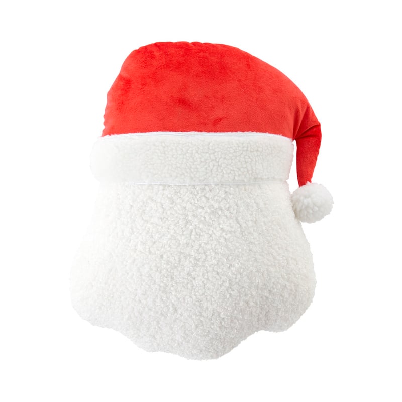 Happy Santa White Christmas Cushion