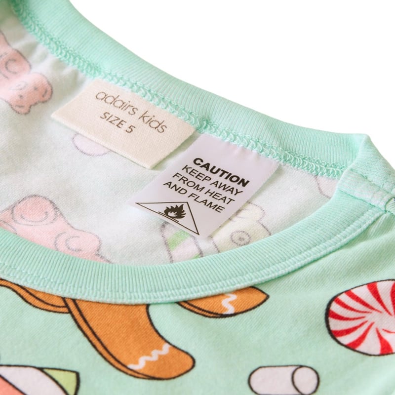 Christmas Gingerbread Candy Land Short Pyjamas Set
