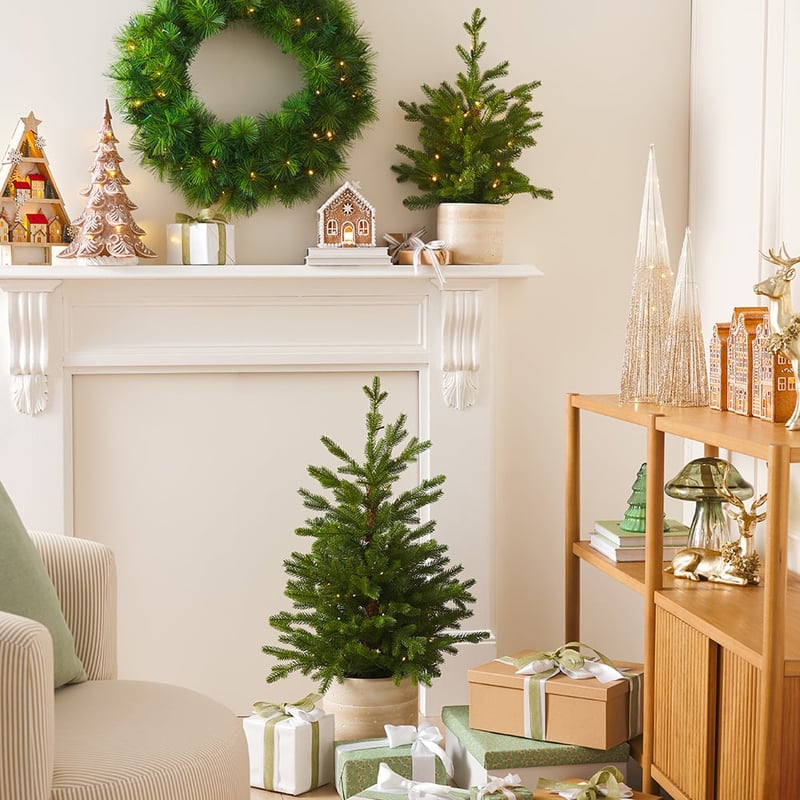 Potted Small LED Christmas Tree