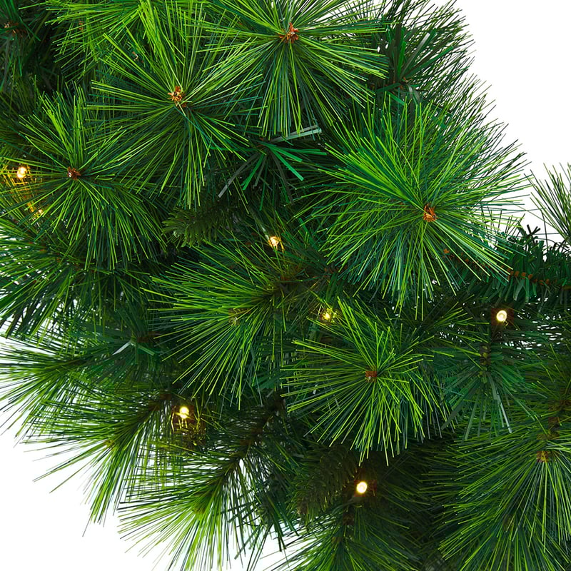 Pine Green Large LED Wreath