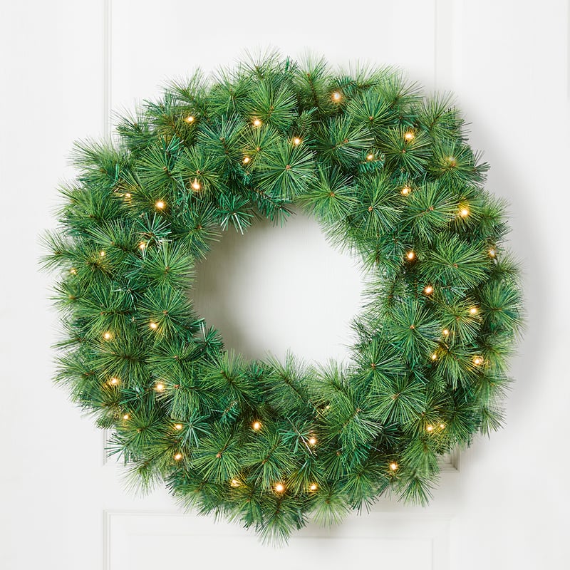 Pine Green Large LED Wreath