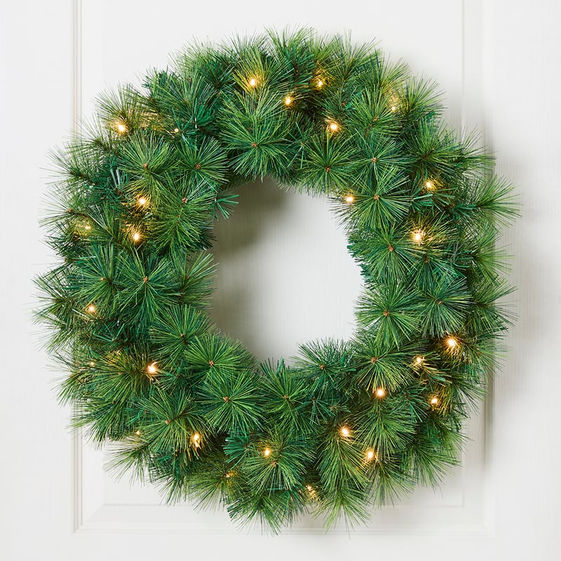 Pine Green Small LED Wreath