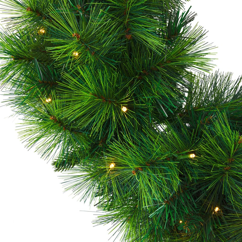 Pine Green Small LED Wreath