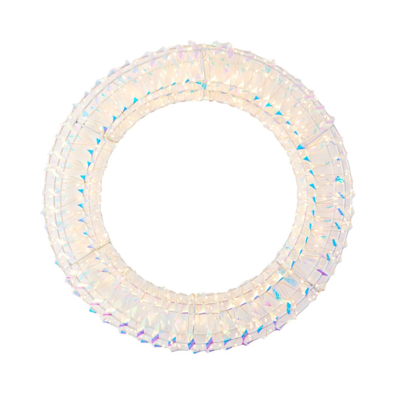 Iridescent LED Wreath