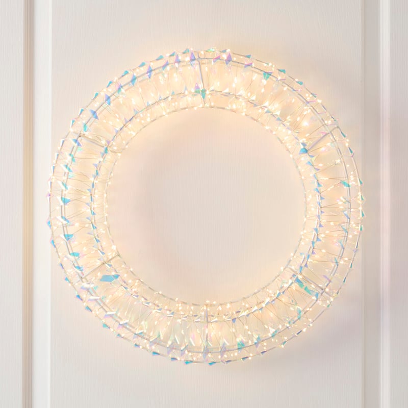 Iridescent LED Wreath