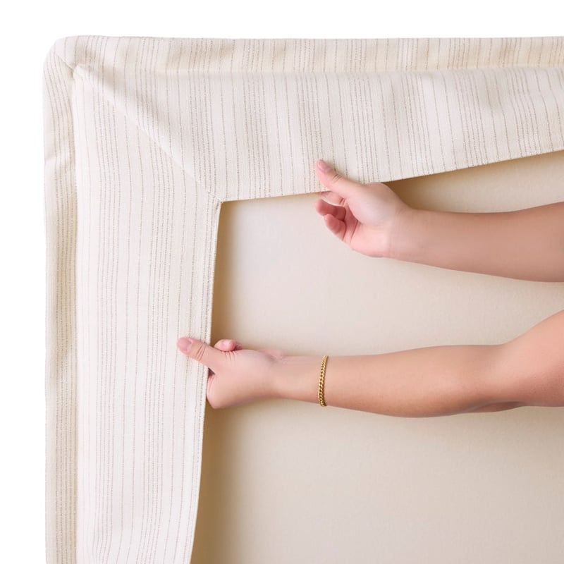 Stockholm Natural Stripe Bedhead Slip Cover