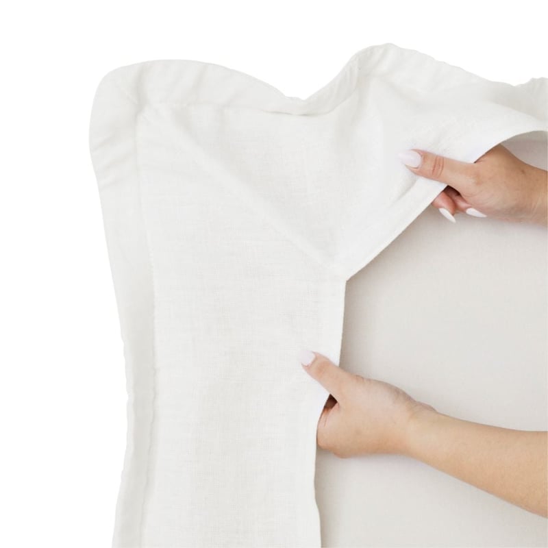 Stockholm White Bedhead Slip Cover