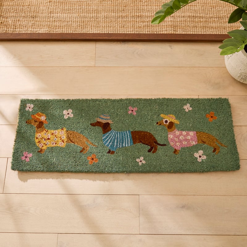 Coir Summertime Dachshund Doormat