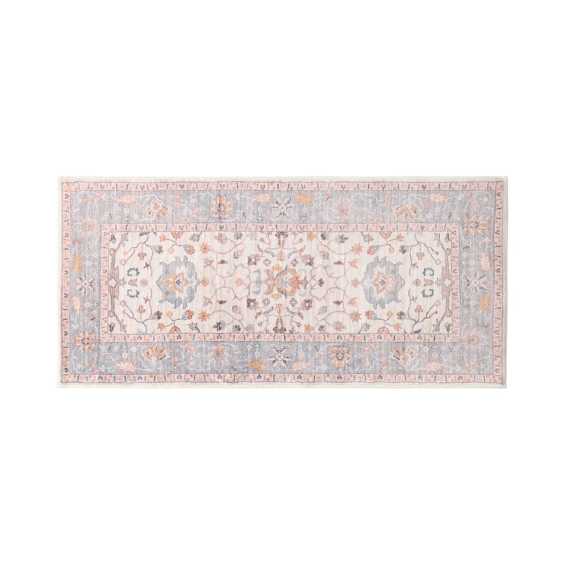 World's Softest Blue Haze Washable Rug Runner