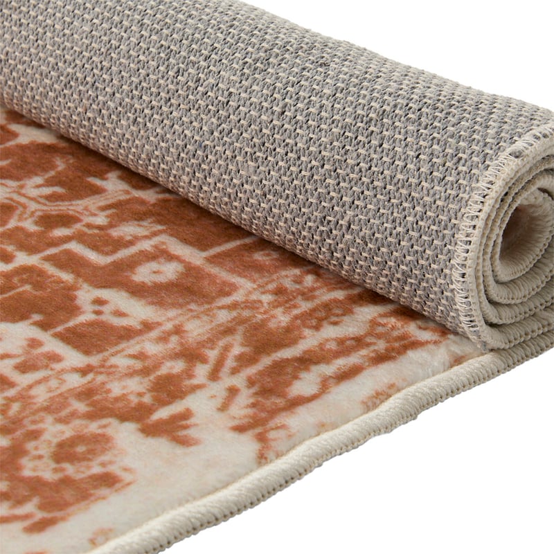 World's Softest Ochre Washable Rug Runner