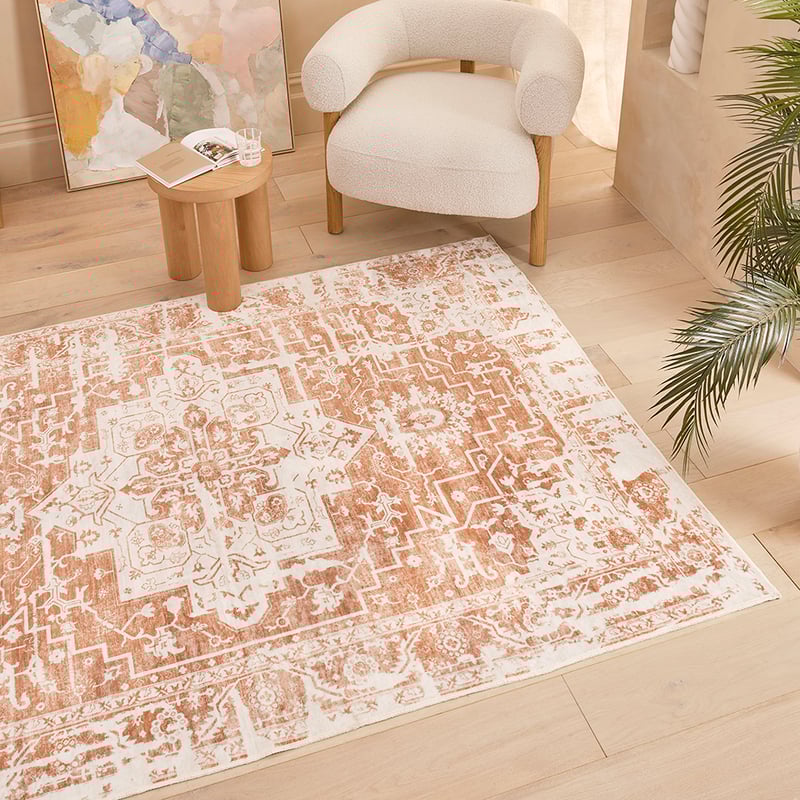 World's Softest Ochre Washable Rug