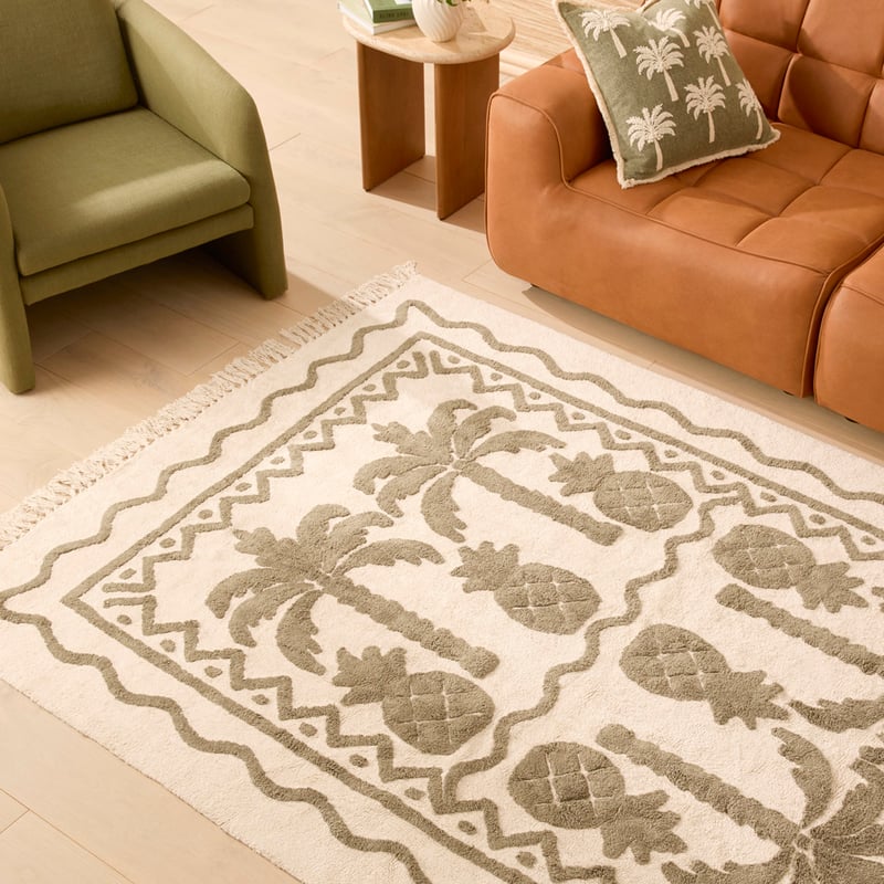 Global Traveller Forest & Natural Cotton Tufted Rug
