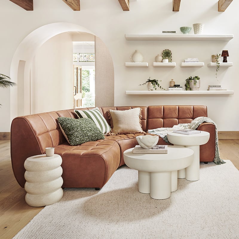 Hammond Brandy Wedge Modular Sofa Chair