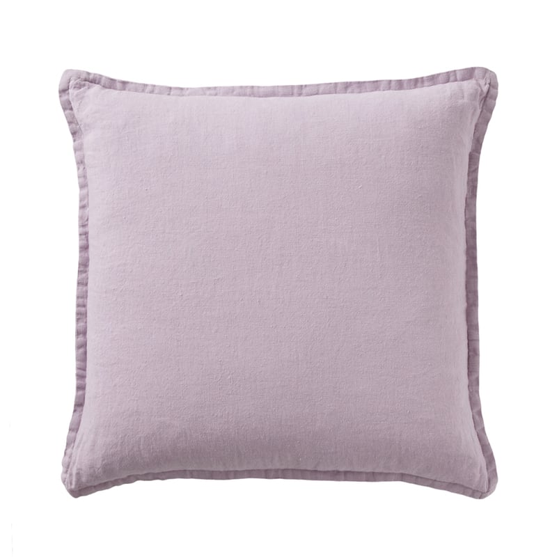Belgian Viola Vintage Washed Linen Cushion