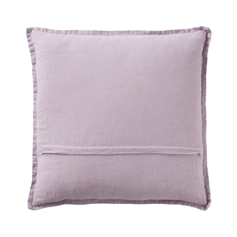 Belgian Viola Vintage Washed Linen Cushion