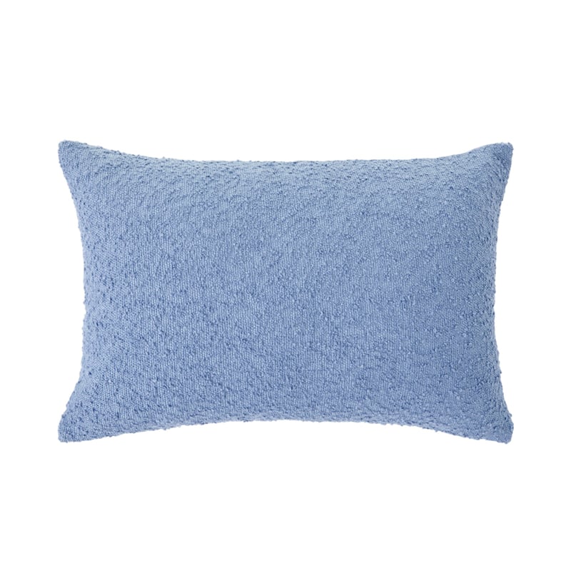 Otis Chambray Blue Boucle Long Cushion