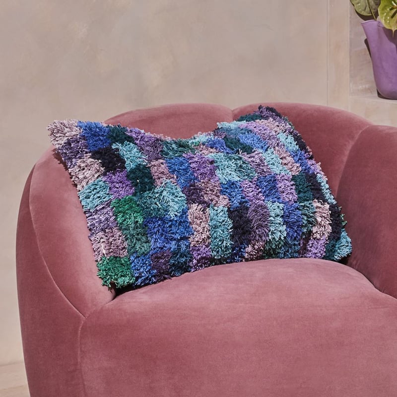 Hadley Jewels Check Cushion