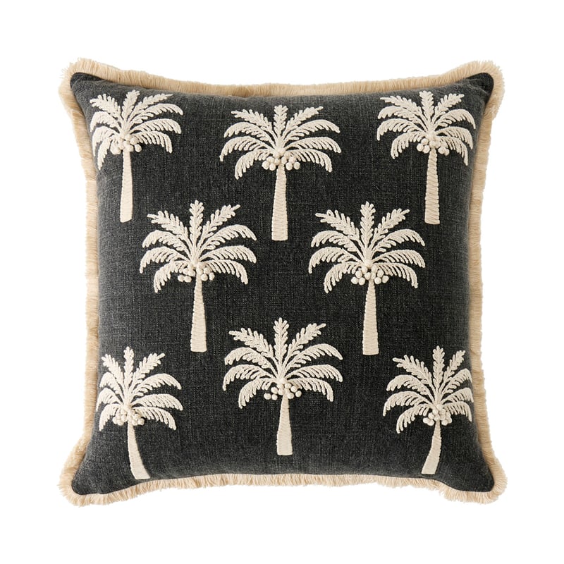 Coconut Palm Black Cushion