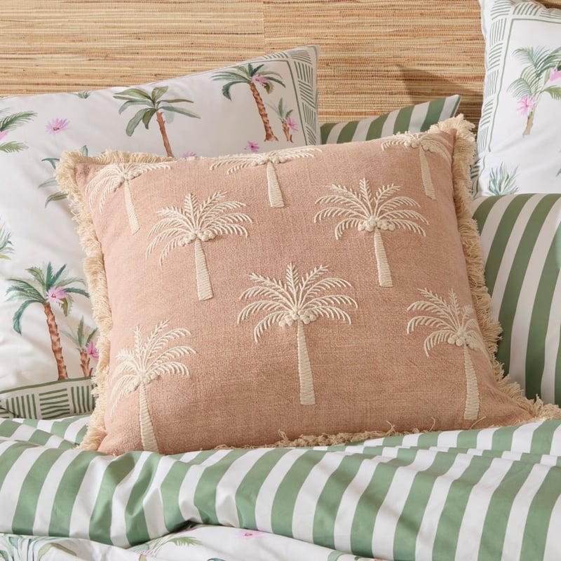 Coconut Palm Pink Cushion