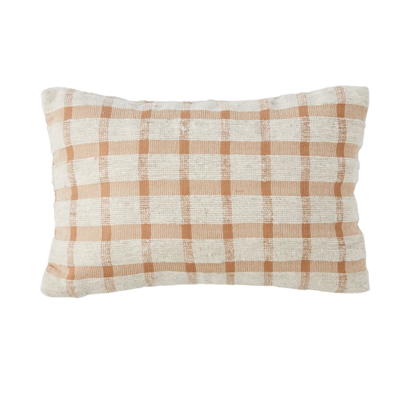 Izamal Caramel Check Cushion
