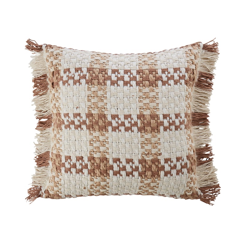 Jakarta Neutrals Check Cushion