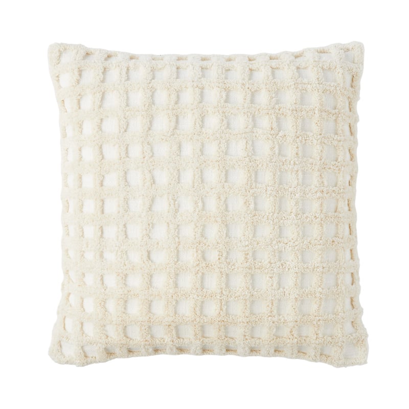 Romy Natural Check Cushion