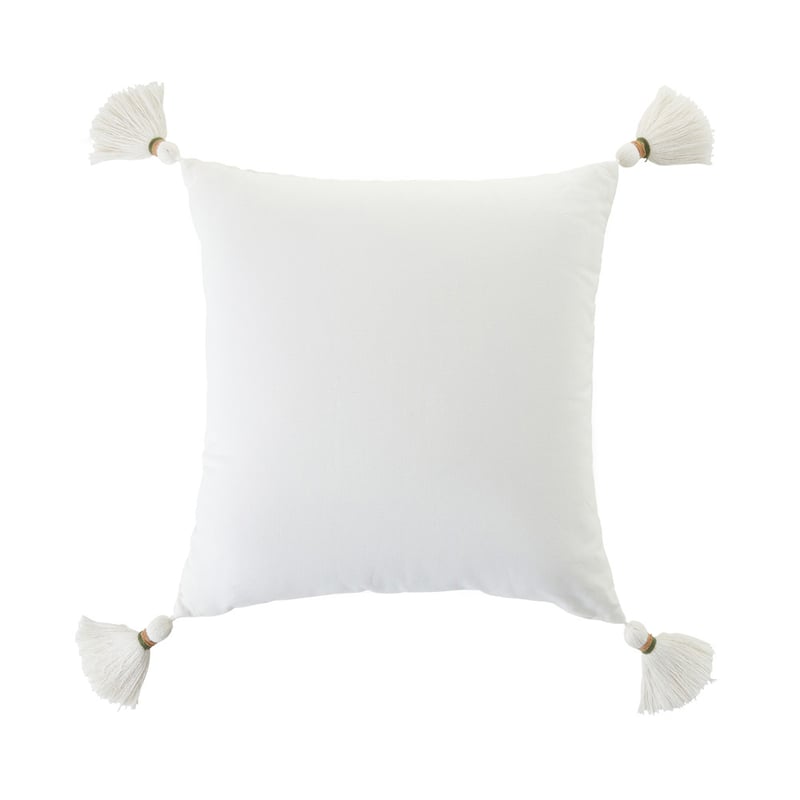 Falls Palm Olive Green & White Cushion