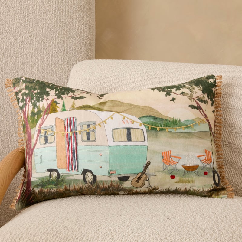 Campsite Cream Cushion