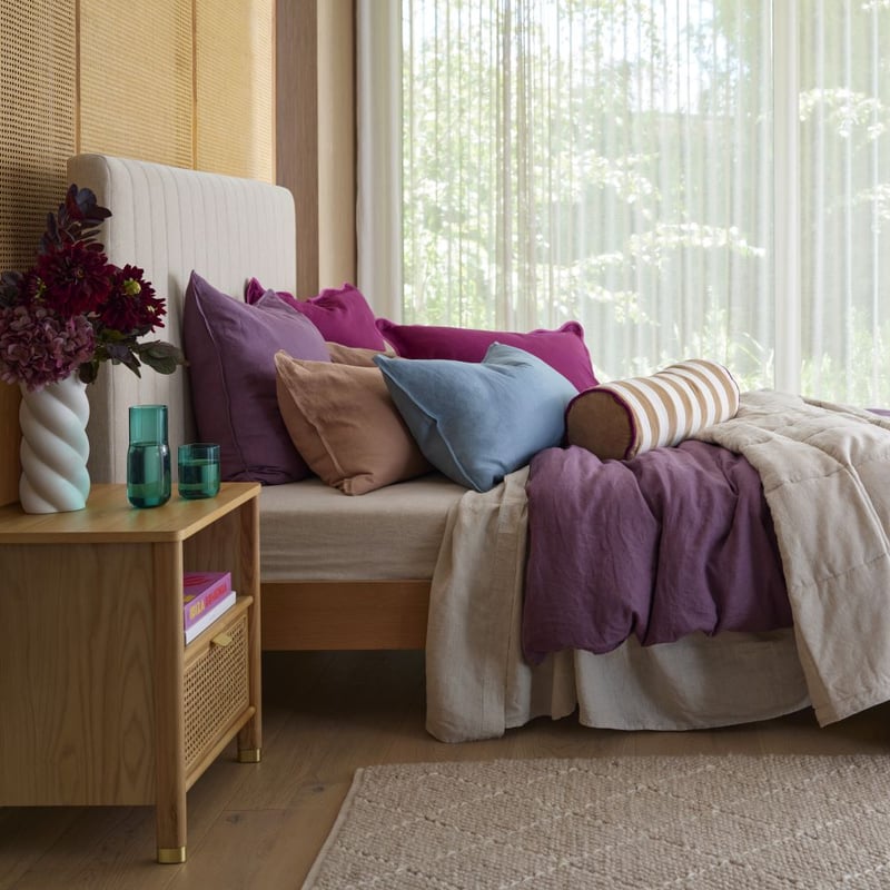 Maddie Tan & Ivory Bolster Cushion