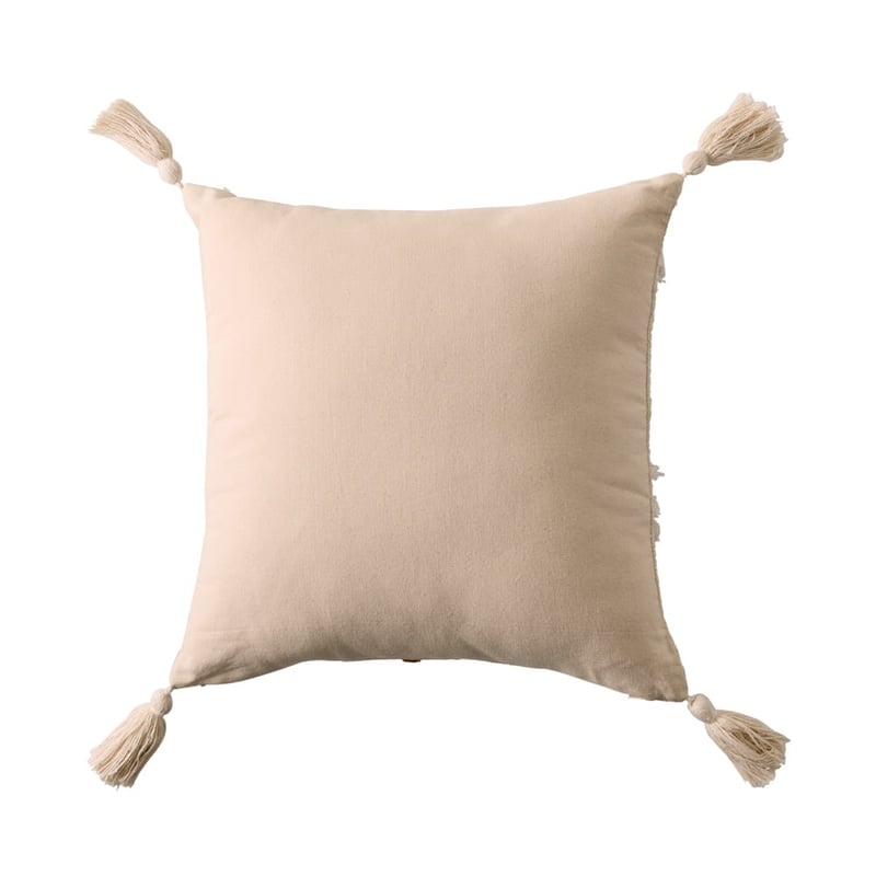 Palm White Tufted Cushion