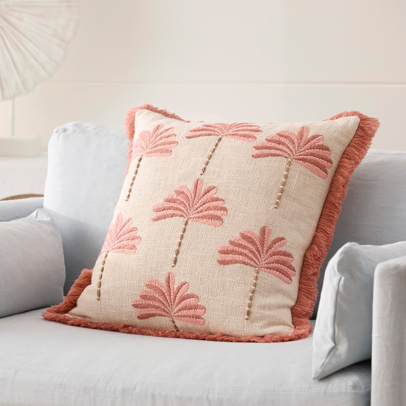Ari Palm Pink Cushion