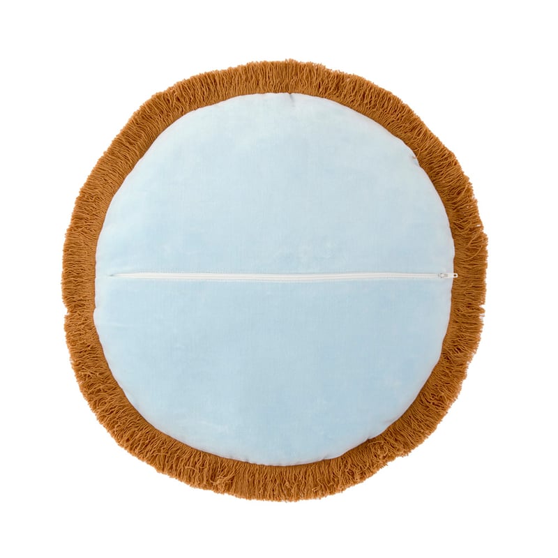 Summer Solstice Brown & Blue Cushion