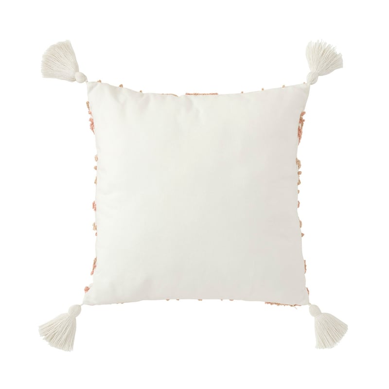 Clamshell Pink Tufted Cushion