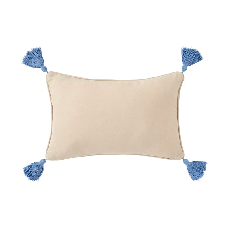Summer Bonjour La Mer Text Cushion