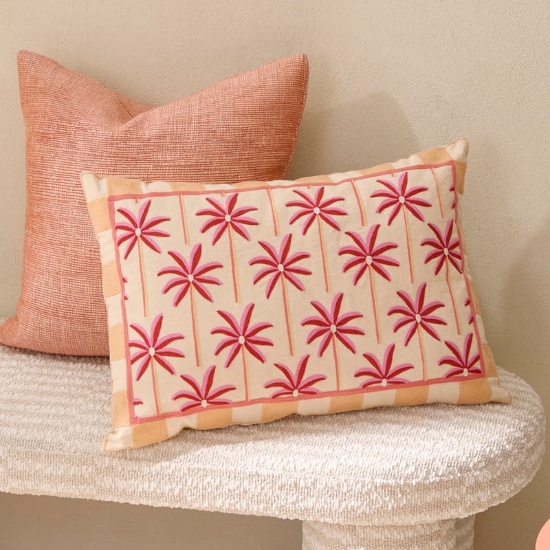 Rafaella Pink & Natural Cushion