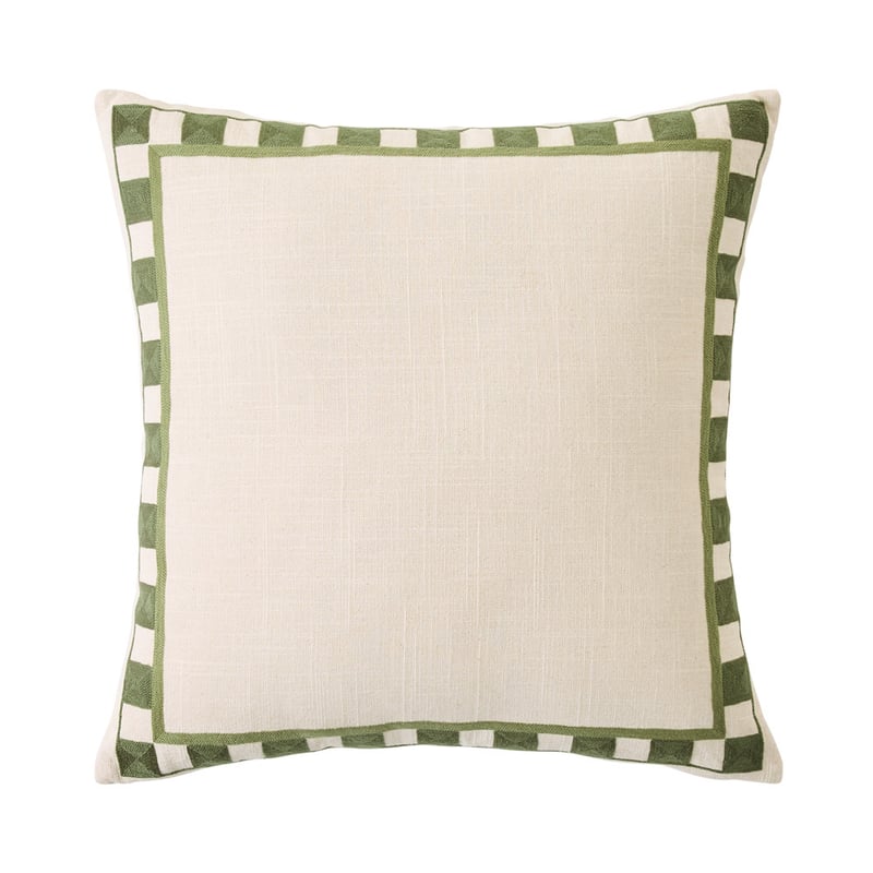 Azul Olive Green & Natural Cushion
