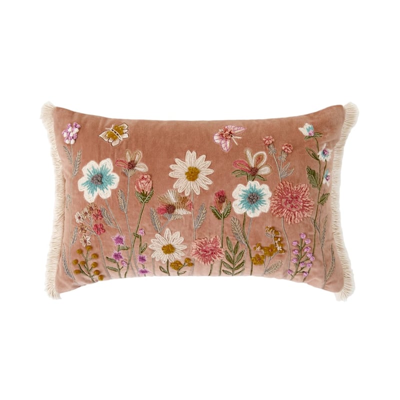 Arabella Soft Pecan Floral Cushion