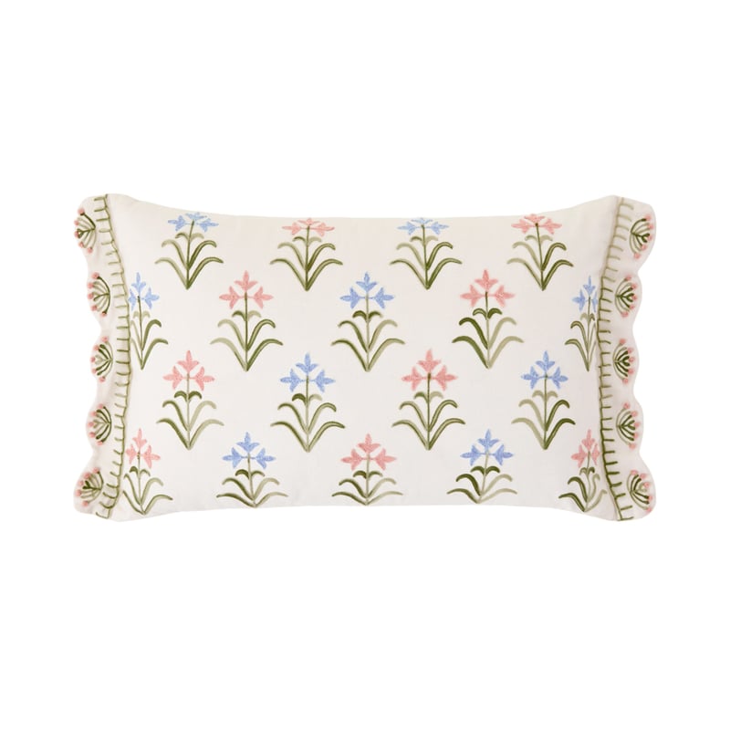 Chessie White Floral Cushion