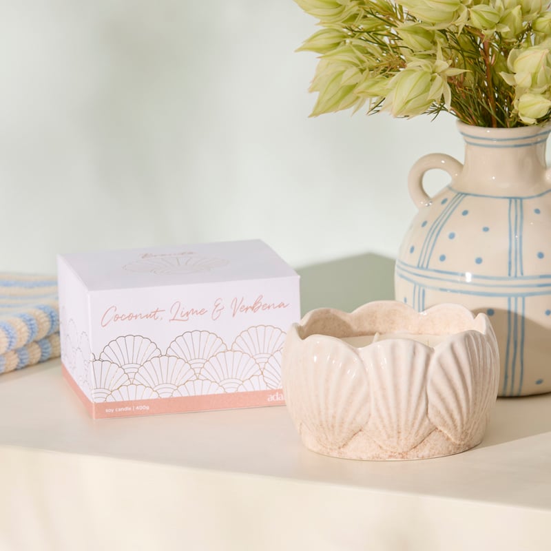 Bronte Coconut, Lime & Verbena Candle 400g