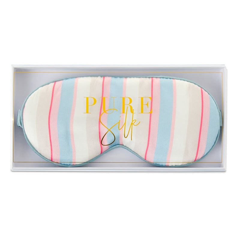 Pure Silk Coastal Stripe Eye Mask