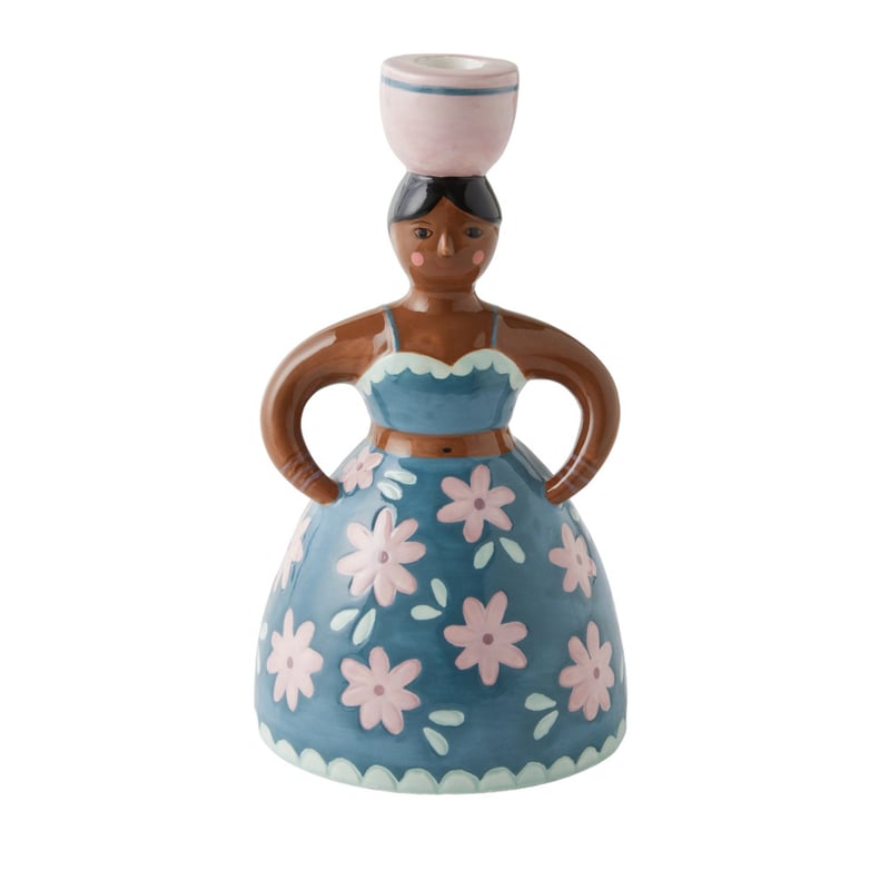 Spanish Floral Lady Candleholder
