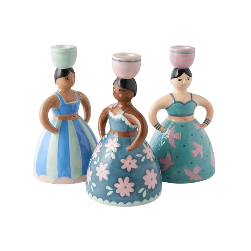 Spanish Floral Lady Candleholder