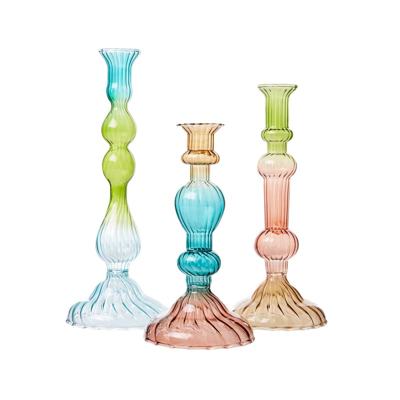 Palma Rose, Blue & Amber Ombre Small Candle Holder