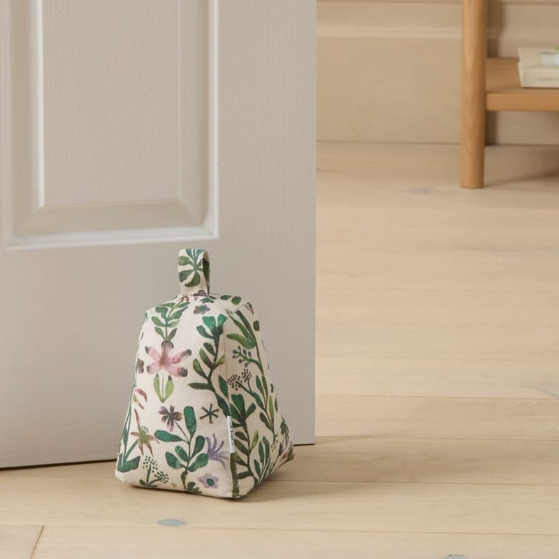Inka Natural Floral Door Stop