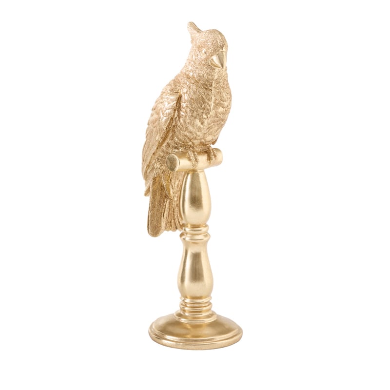 Golden Parrot Statue